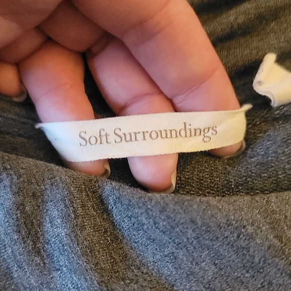 Soft Surroundings Kassidy Cowl Neck Roll Tab Pullover - Picture 2 of 9